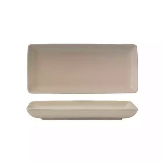 Sand Ribbed Porcelain Rectangular Platter 250mmx125mm