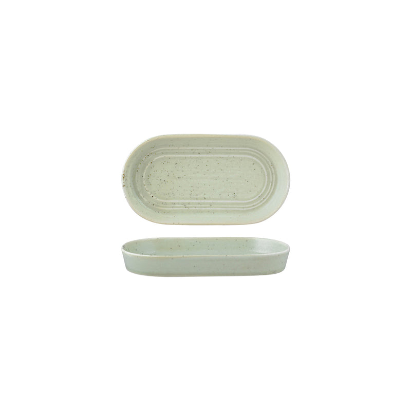 PLATTER OVAL -180x98x25mmPISTACHIO TABLEKARFT