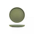 Eclipse Green Round Walled Plate 220mm (Pack of 6)