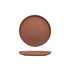 Uno Brown Round Walled Plate - 220mm (Box of 6)