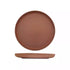 Uno Brown Round Walled Plate - 280mm (Box of 6)