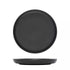Uno Black Round Walled Plate - 220mm (Box of 6)