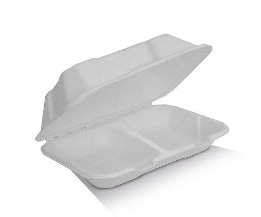 Sugarcane Clamshell 2 Compartments (50pk)