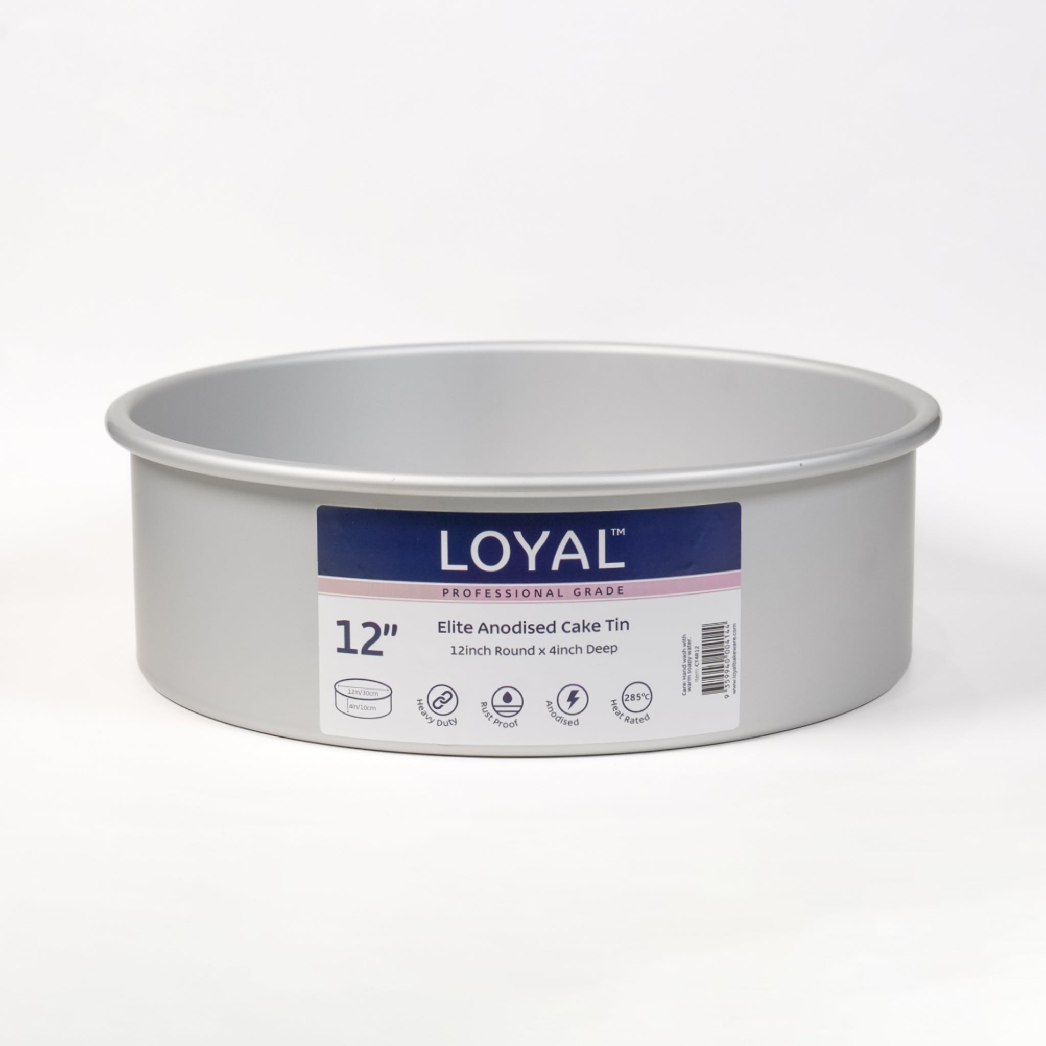 LOYAL Elite Anodised Cake Tin Deep Round (12in)