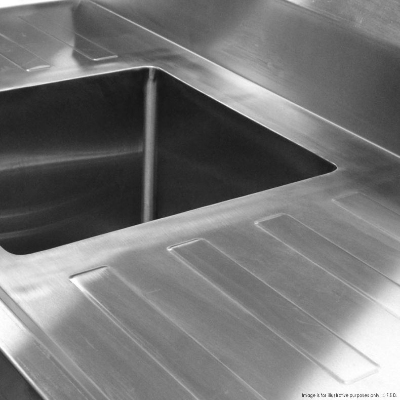 Single Sink Bench - Centre 1200x700x900mm