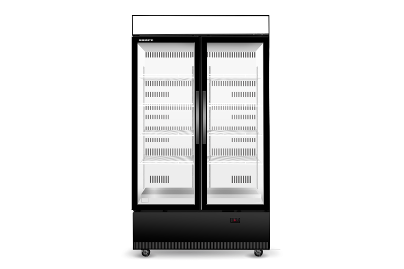 EziCore BCE1200N 2 Glass Door Display or Storage Fridge