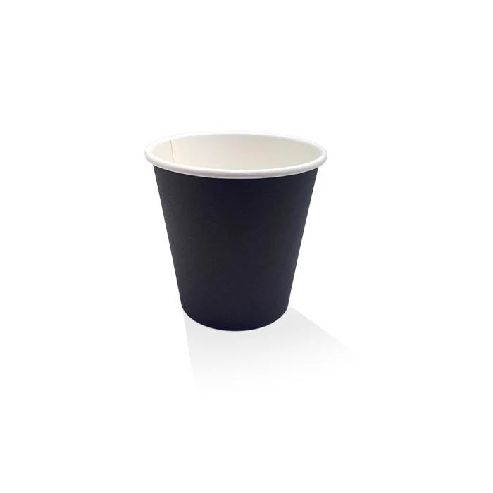 8oz PE Lined Black SW Cup 90mm (50/sleeves)