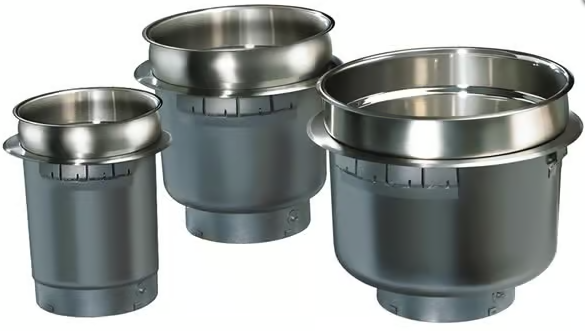 HWB-7QTD Hatco Built-In Round Heated Well with drain - 6.6L (7 Quart)