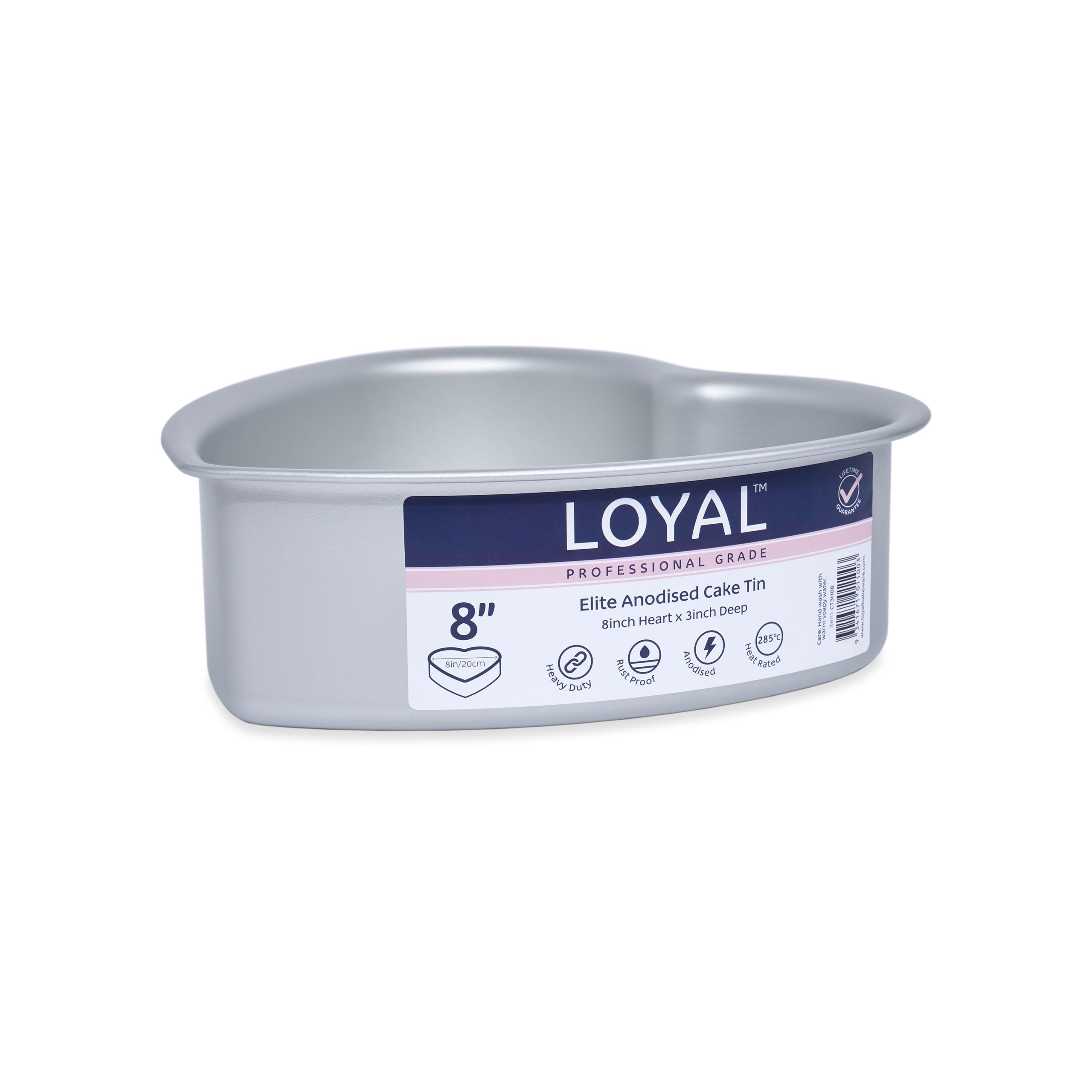 LOYAL Elite Anodised Cake Tin Heart (8in)