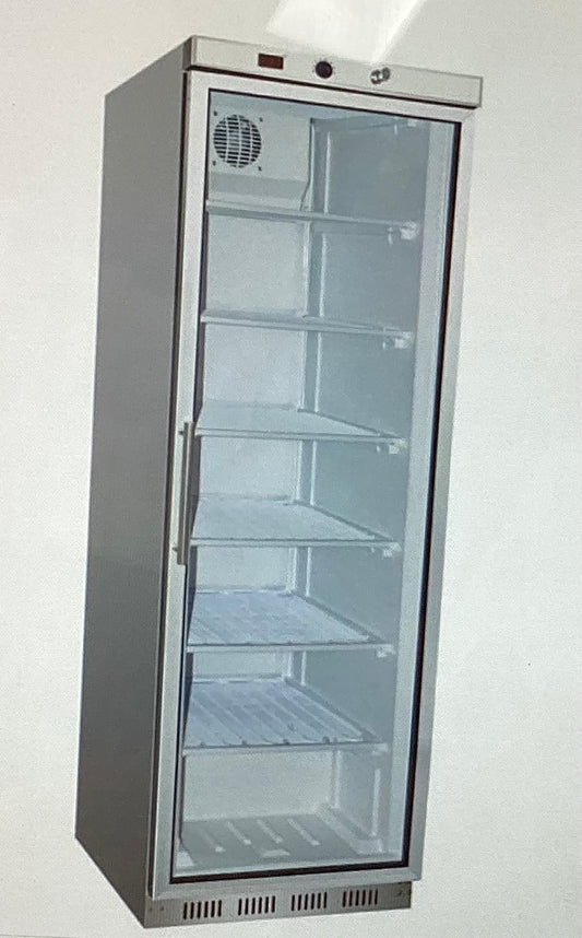 HF400G S/S Display Freezer with Glass Door