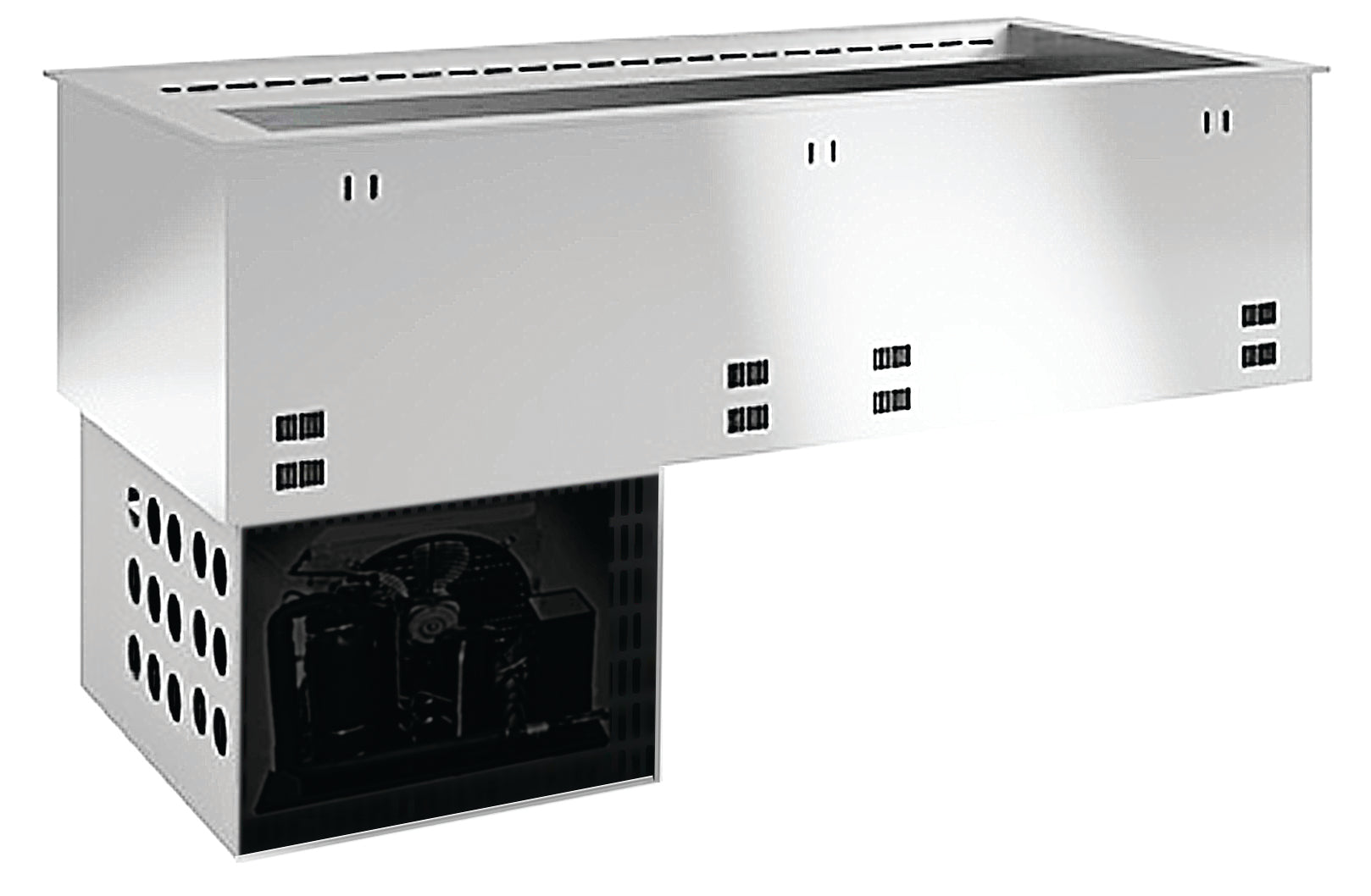 8046501 Emainox Drop-in Refrigerated Well 1125mmL x 700mmD