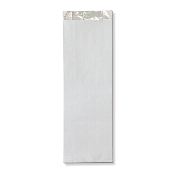 White Foil Kebab Bag unprinted 250pc/pk