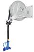 JET-1035-O-Y722 Jestream Grey powder coated Open Hose Reel Assembly 11m hose supplied with Y722 spray gun.Shipping weight 17Kg