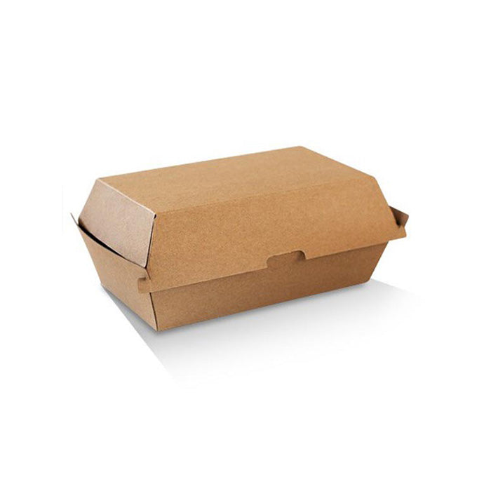 Snack Box Regular Brown Corrugated Plain Brown 100pc/pack