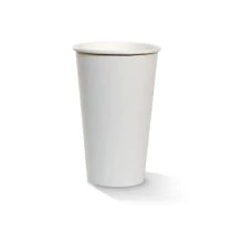 16oz Single Wall White Coffee Cup 90mm 50pk