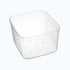 PP Square Storage Containers 3.1ltr Clear with Lid 1PCS