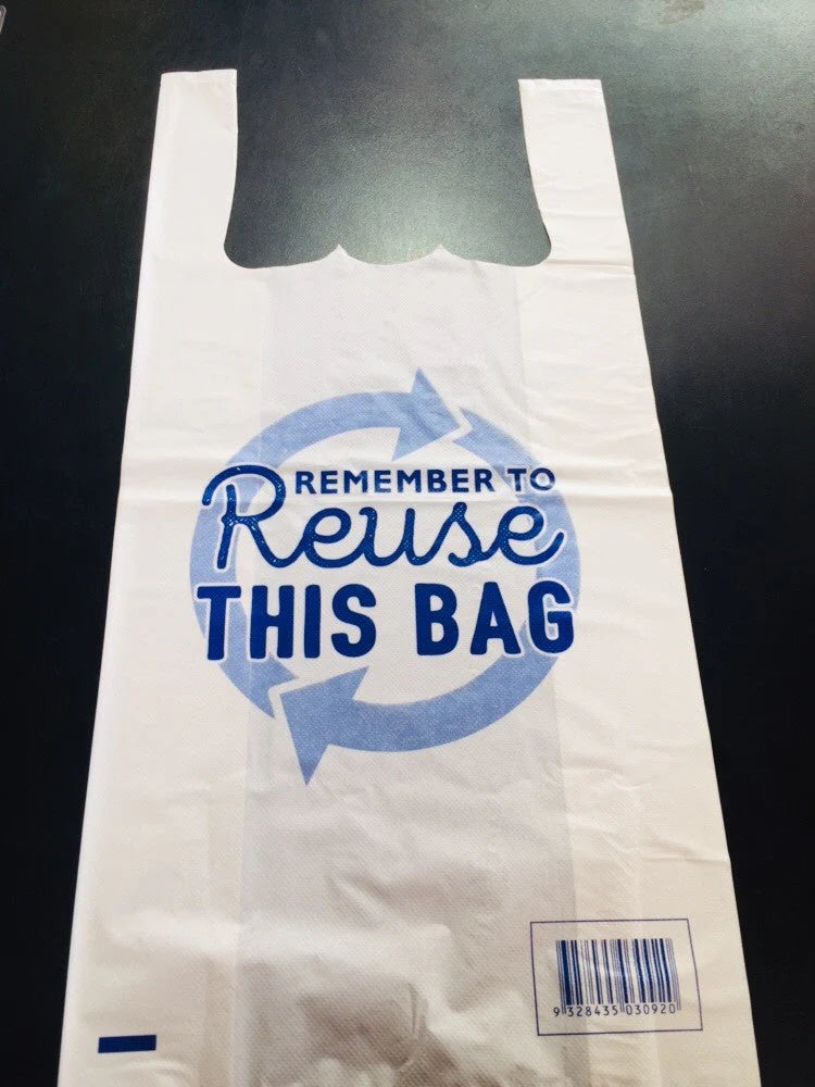 PRINTED Reusable/ carry BAGS- Medium 100pk