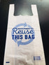 PRINTED Reusable/ carry BAGS- Medium 100pk