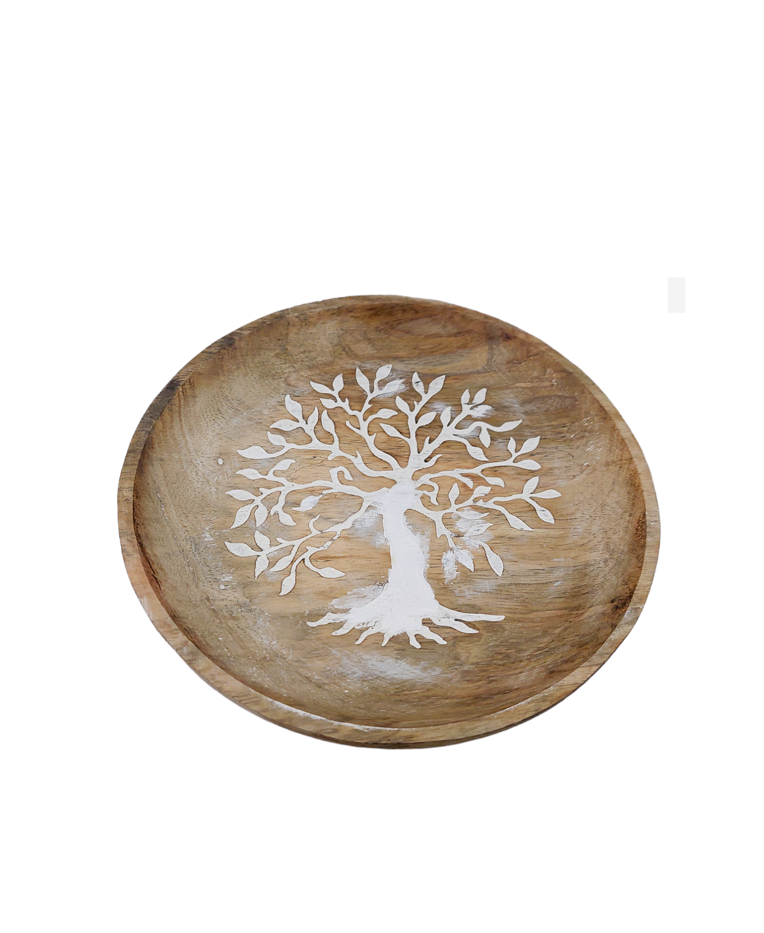 Wooden Plates with tree design engraved (Set of 3)