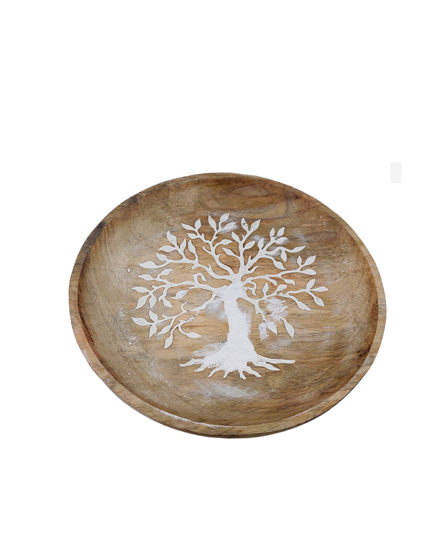 Wooden Plates with tree design engraved (Set of 3)