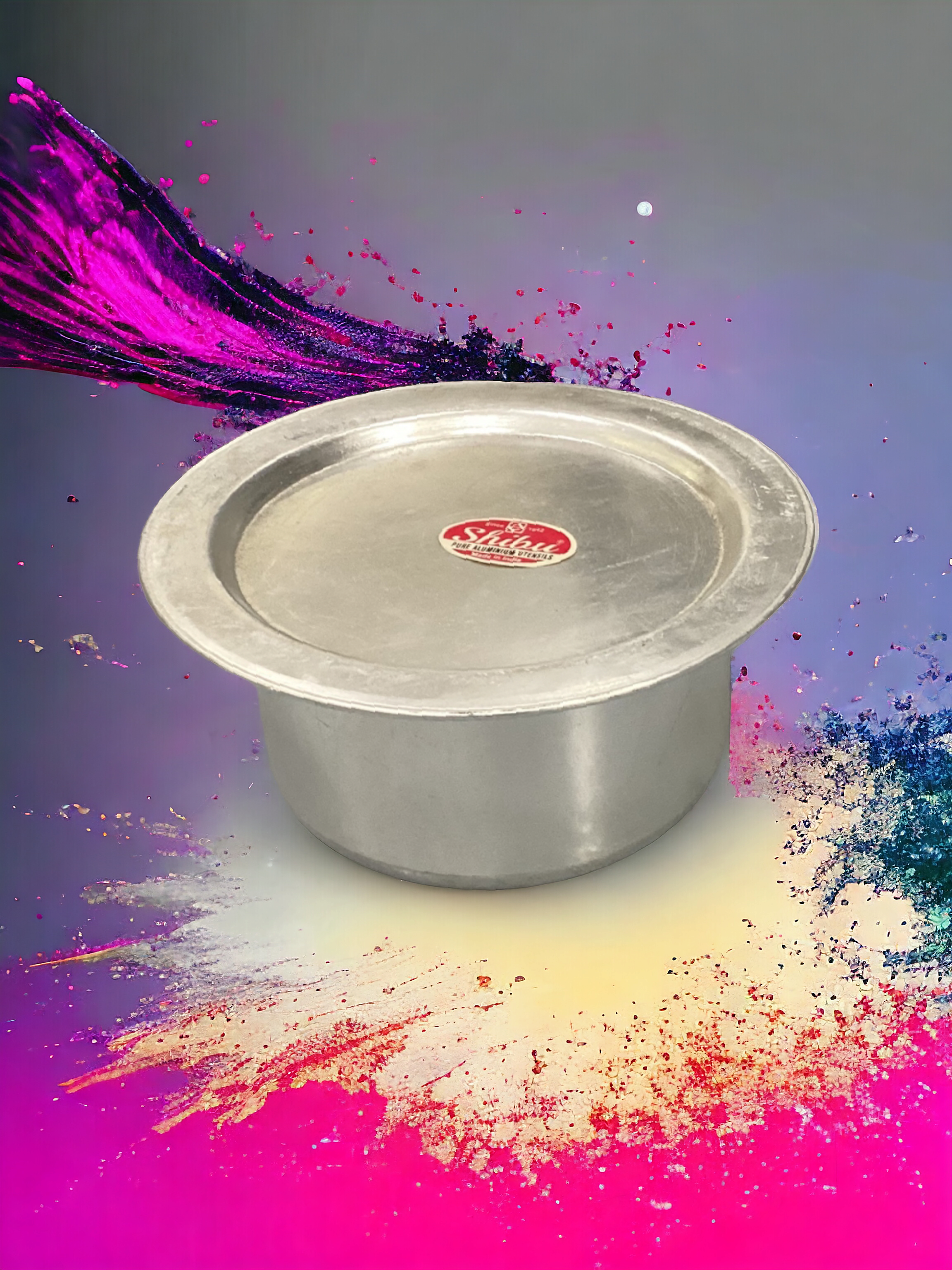 Aluminium Pot With Lid-SIZE 22