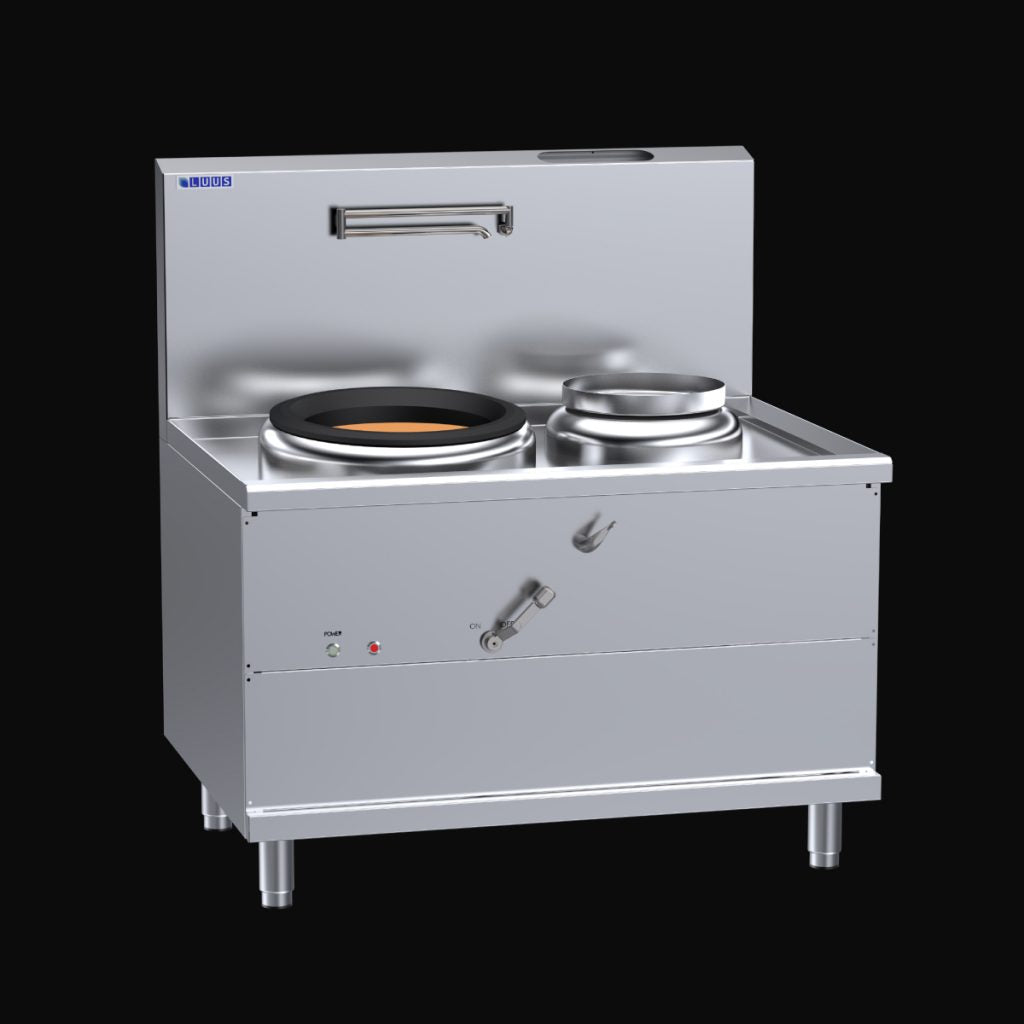 WV-1A1P 1 Hole Fo San Wok Air Blast Burner with side pot (RHS)