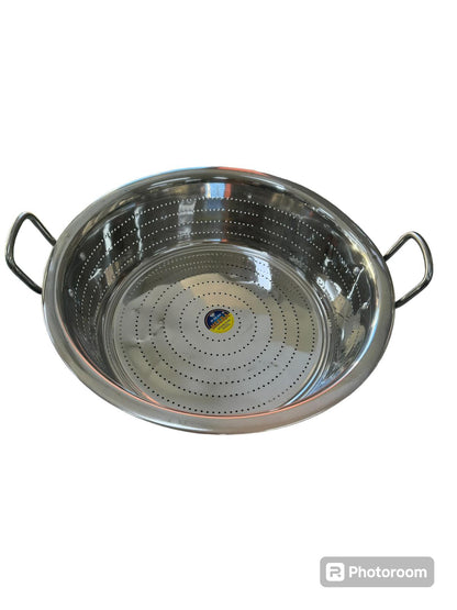 COLANDER STAINLESS STEEL WITH HANDLE SIZE 48 CM