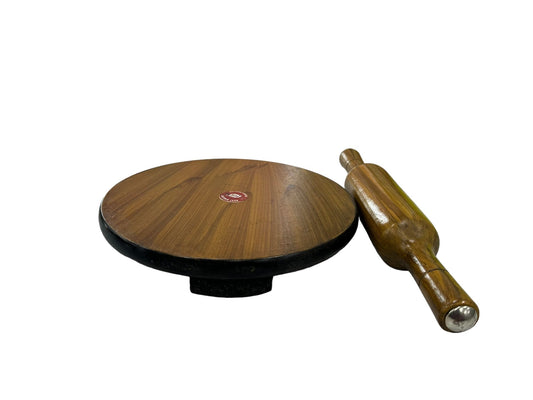 Chakla Belan (flat circular rolling board with rolling pin) 22cm