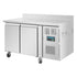 Polar U-Series Double Door Counter Freezer with Upstand 282Ltr