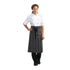 Whites Butchers Half Waist Apron Black and White Stripe