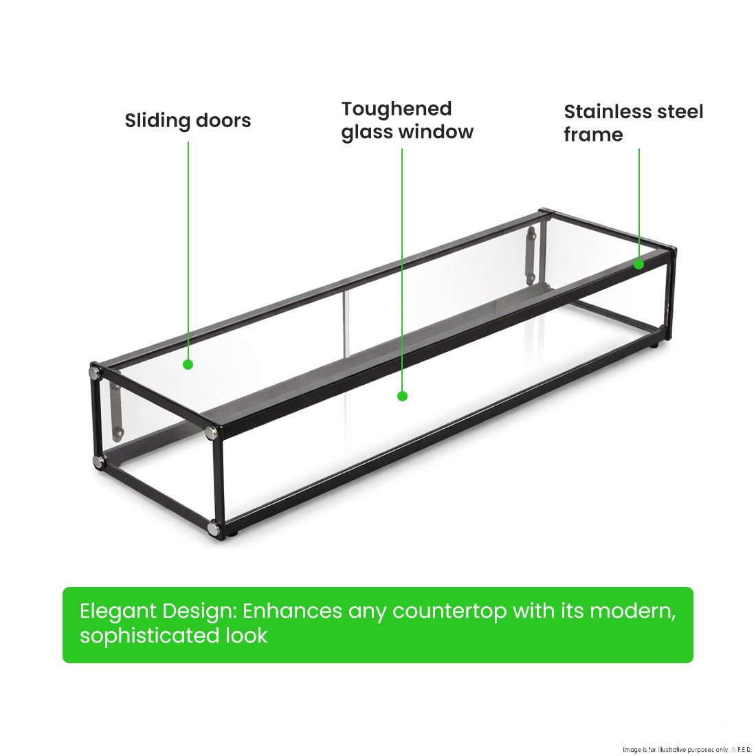 Bonvue Pre-assembled Single Layer Ambient Showcase AD1-1200