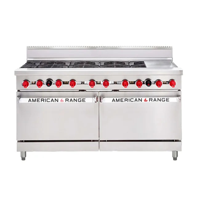 8 x Burner Top with Griddle Plate / 2 x Gas Ovens 304mm wide griddle plate (21 MJ/h)