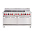 8 x Burner Top with Griddle Plate / 2 x Gas Ovens 304mm wide griddle plate (21 MJ/h)