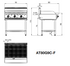 900 MM RADIANT CHAR GRILLS NG AT80G9C-F-NG