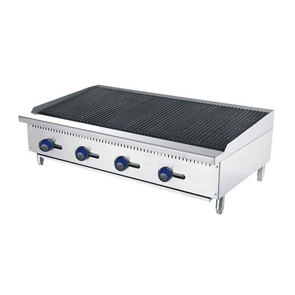 1220MM CHAR ROCK BROILER W1220 X D700 X H385 COOKRITE ATCB-48-NG