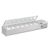 Polar G-Series Countertop Prep Fridge with Lid 7x 1/4GN with Hard Stainless Lid