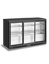 3 Sliding Doors Black Bar Cooler