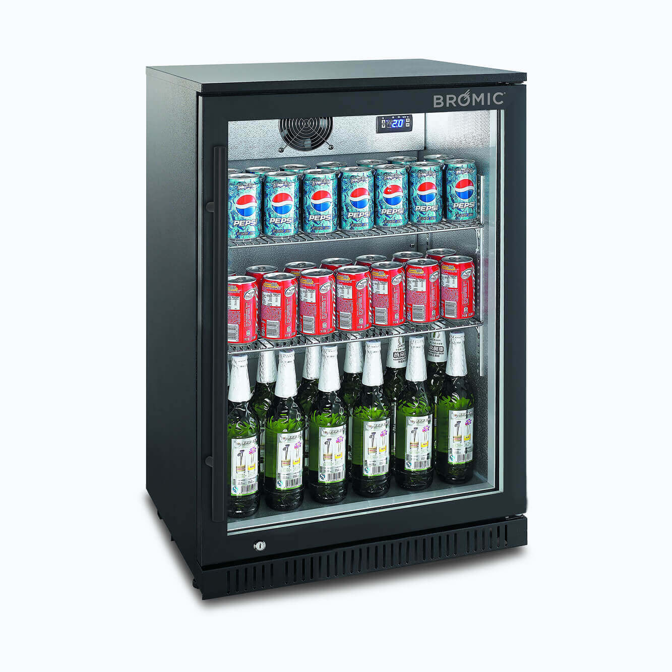 Chiller BB0120GD-NR B/Bar 1DR Hinged 118L 870mm