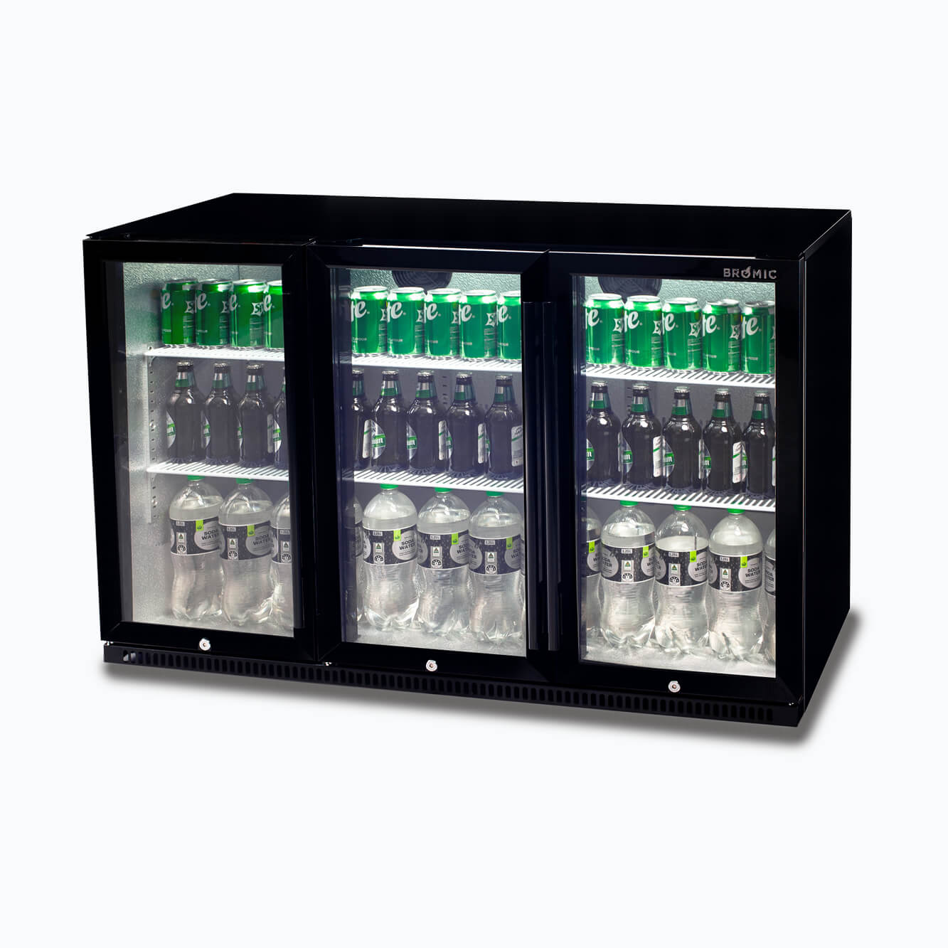 Chiller BB0330GD-NR B/Bar 3DR Hinged 307L 870mm