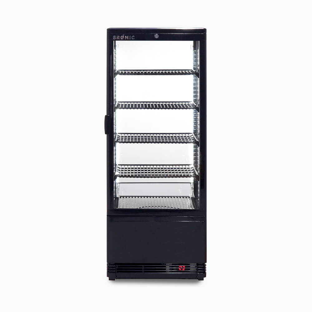 Chiller CT0100G4B-NR C/top Blk LED 98L Flat GLS