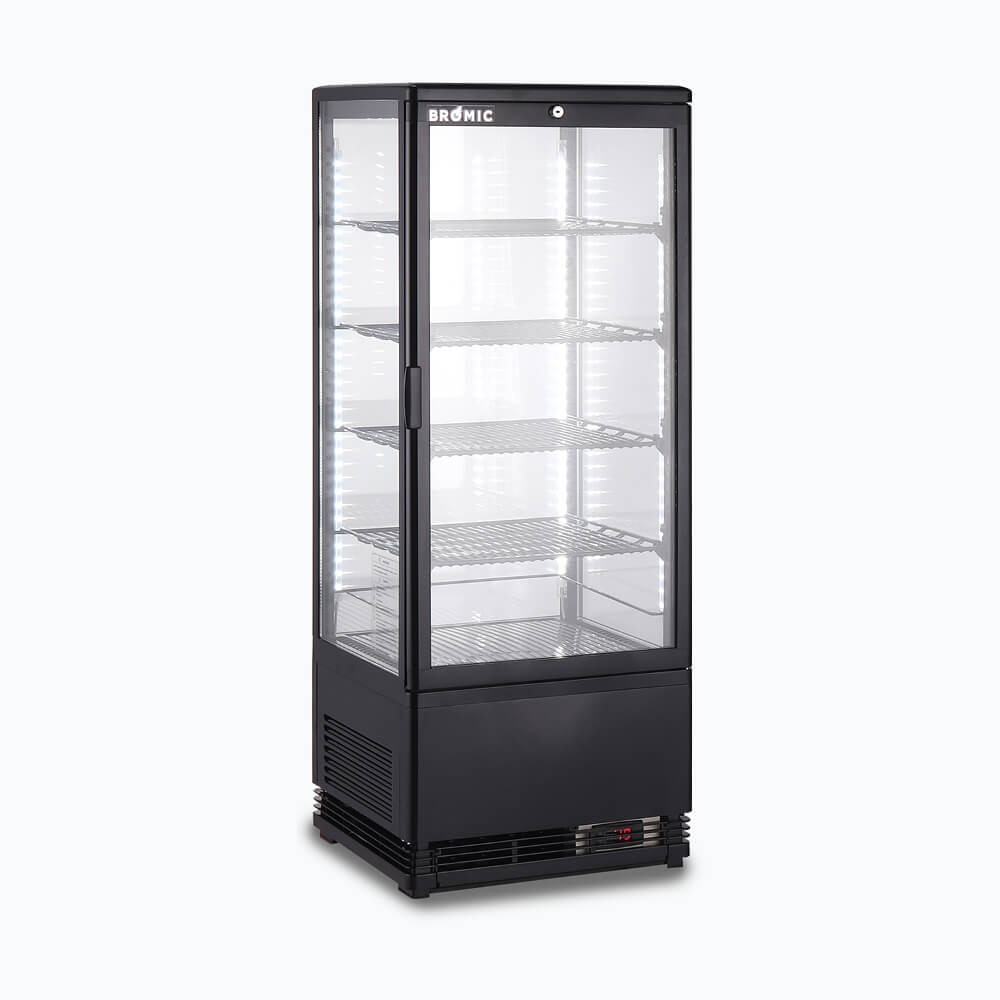 Chiller CT0100G4B-NR C/top Blk LED 98L Flat GLS