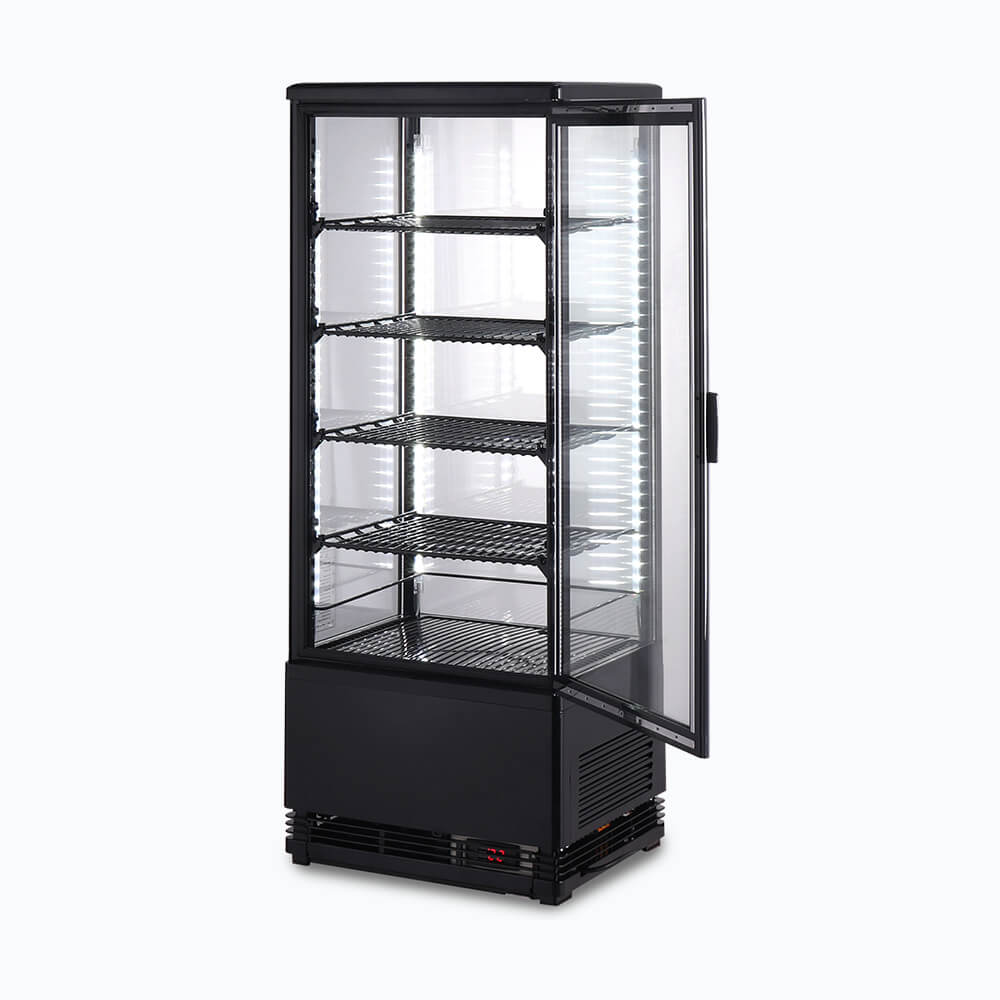 Chiller CT0100G4B-NR C/top Blk LED 98L Flat GLS