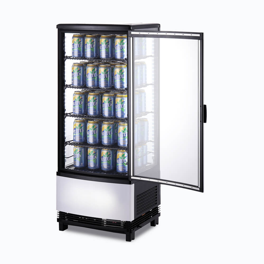 Chiller CT0100G4BC-NR C/top Blk LED 100L Curved GLS