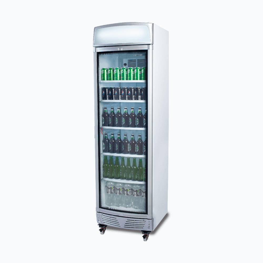 Chiller GM0400LC-NR Silver UP/R GLS 438L LED