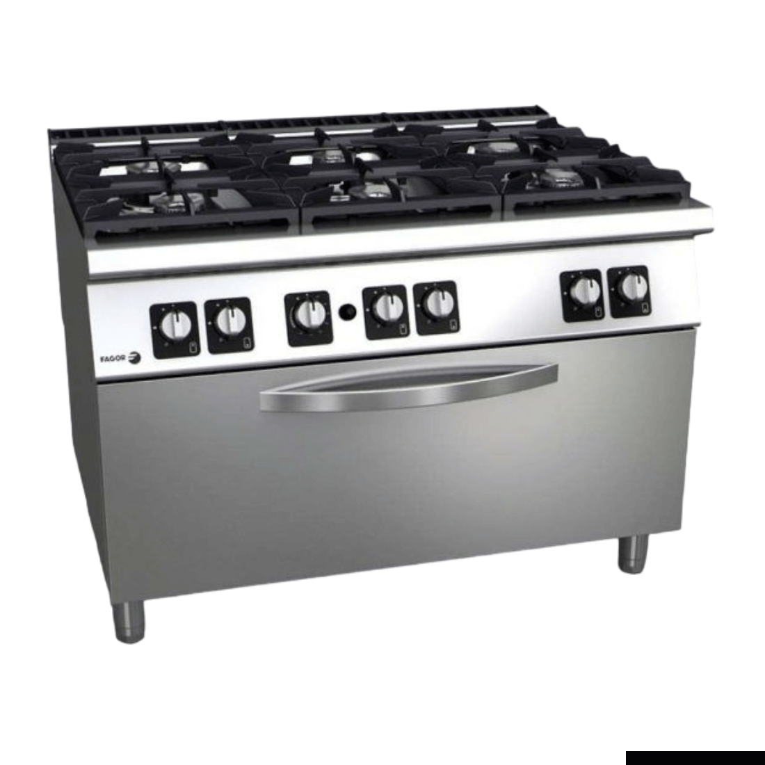 Fagor Kore 900 Series Gas 6 Burner with Gas Oven - C-G961OPH