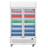 Polar G-Series Upright Display Cooler with Light Box Hinged Door - 950Ltr