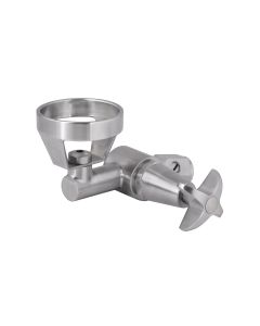 GUARDIAN - Stainless Steel 45 Degree Bubbler with Metal Mouthguard