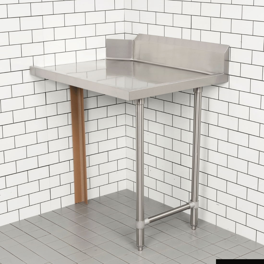 Modular System Clean Dish Table with Splashback CDT-900L