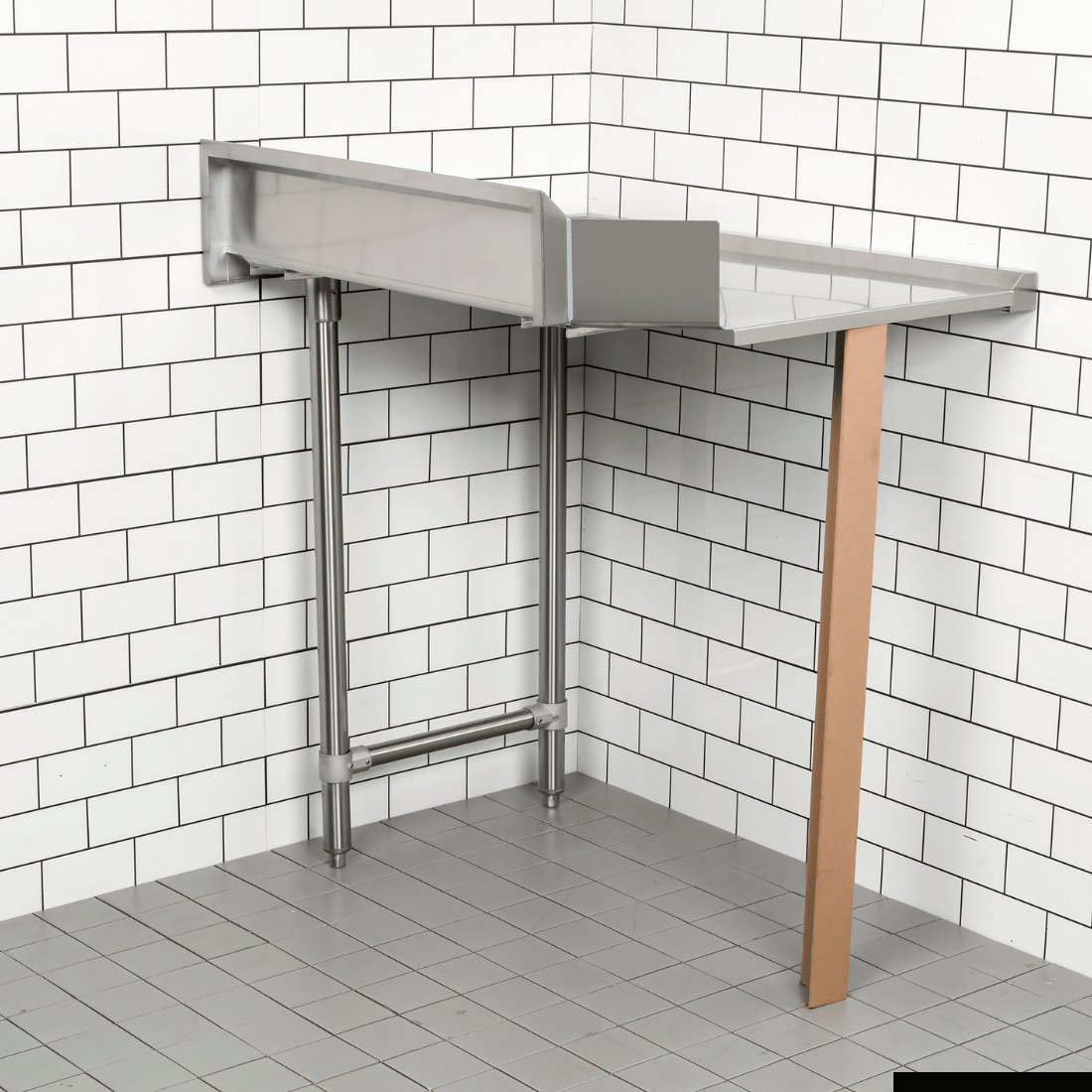 Modular System Clean Dish Table with Splashback CDT-1200L