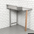 Modular System Clean Dish Table with Splashback CDT-1200L